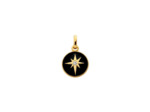 Pendentif Arthus Bertrand Etoile noire en or jaune et diamant