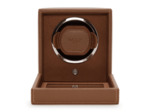 Remontoir pour montre automatique Wolf 1834 en cuir vegan cognac