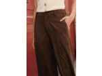 pantalon diane en daim marron