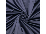 Fibre Mood - Tissu Satin de Coton Melangé "Perry" Couleur Bleu Nuit