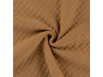 Sélection Coup de coudre - Tissu Jersey Molletonné Matelassé Double Face Uni Caramel