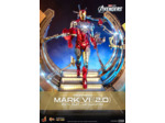 [EXCLU WEB] MARVEL Les Avengers figurine Movie Masterpiece Diecast 1/6 Iron Man Mark VI (2.0) with Suit-Up Gantry 32 cm