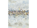 Tableau - Acrylique sur toile - Abstraction calligraphique - 54x65 cm