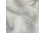 Sélection Coup de coudre - Tissu Maille Sherpa Laine Uni Blanc Cassé
