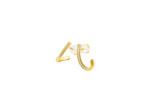 Boucles d'oreilles Murat Seine en argent doré à l'or et oxyde de zirconium