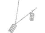Collier Murat Les Pavés en argent rhodié et oxyde de zirconium