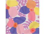 Nerida Hansen - Tissu Lin Viscose "Lema Poppies" Violet et Jaune