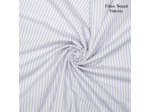 Fibre Mood - Tissu Popeline de Coton Lavé "Leiko" Aux Rayures Lavande