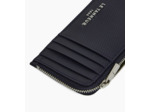 Porte carte large zippé Emile en cuir signature T
