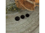 See You At Six - Bouton de Couture en Corozo Coloris Noir (12 mm)