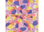 Nerida Hansen - Tissu Lin Viscose "Lema Poppies" Violet et Jaune