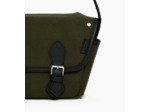 Petit sac bandoulière Solveig en toile coton et cuir lisse