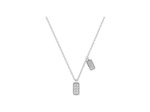 Collier Murat Les Pavés en argent rhodié et oxyde de zirconium