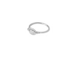 Bague Murat Café Lumière en argent rhodié et oxyde de zirconium