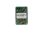 BOHIN - Boîte de 80 épingles à tête de verre extra-fines – 30 mm x Ø 0,60 mm – Assortiment de couleurs