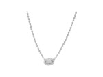 Collier Murat Café Lumière en argent rhodié et oxyde de zirconium