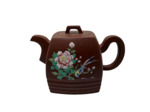 THÉIÈRE ARGILE YiXING OISEAU FLEURS 0.6L