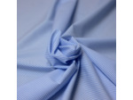 Sélection Coup de coudre - Coton chemise fil à fil – Rayures fines bleu clair et blanches