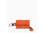 Porte étiquette en cuir grainé