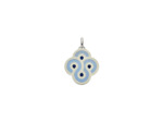 Pendentif Arthus Bertrand Enlacé Bleu en argent, 30 mm
