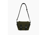 Petit sac bandoulière Solveig en toile coton et cuir lisse