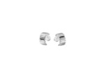 Boucles d'oreilles Murat Minuit en argent rhodié et oxyde de zirconium