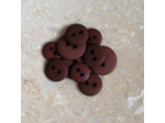 Atelier Brunette - Bouton Classique Matte Rust/Crispy Brownie - 15 mm