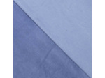 Sélection Coup de coudre - Tissu Coton Velours Lisse en Coton Uni Bleu Indigo