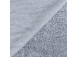 Sélection Coup de coudre - Tissu Sherpa "Peau de Mouton" en Coton Mélangé Uni Gris Foncé