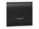 Petit porte cartes à rabat Louison en cuir grainé