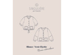 Singulière par Cousette – Patron Couture Veste Blouse Femme "Elyette" du XS au XXXL