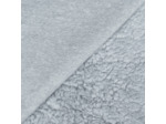 Sélection Coup de coudre - Tissu Sherpa "Peau de Mouton" en Coton Mélangé Uni Gris Clair