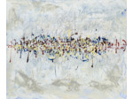 Tableau - Acrylique sur toile - Abstraction calligraphique - 54x65 cm