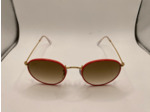 Lunette de soleil Ray-Ban RB 3447-J-M Round Full Color 919651 Rouge Sur Or Légende