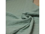 Sélection Coup de Coudre – Tissu Matelassé Leger à Motif Losange Uni Vert d'Eau
