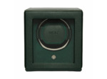 Remontoir pour montre automatique Wolf 1834 en cuir vegan vert
