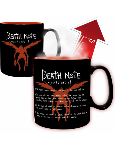 [MUG] DEATH NOTE - Mug Heat Change - 460ml - L & Light