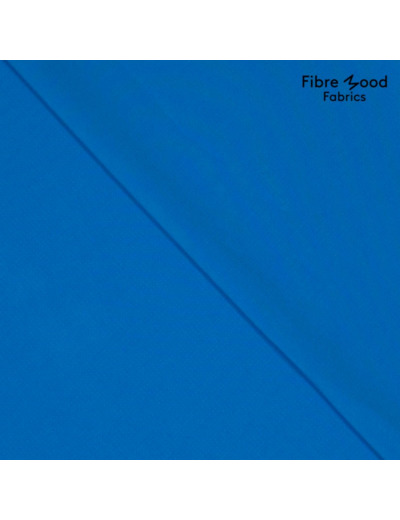Fibre Mood - Tissu Crêpe de Viscose Mélangé "Thara" Uni Couleur Bleu Ultramarine