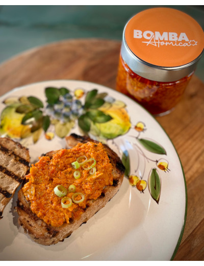 Bruschetta cilentana aux poivrons