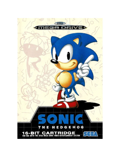 Jeu Sega Megadrive Sonic the Hedgehog