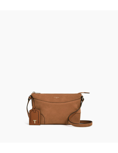 Petit sac bandoulière Romy en cuir nubuck grainé