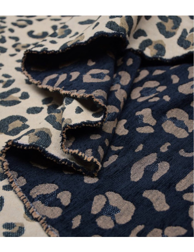 Singulière par Cousette - Tissu Jacquard velours Fauve