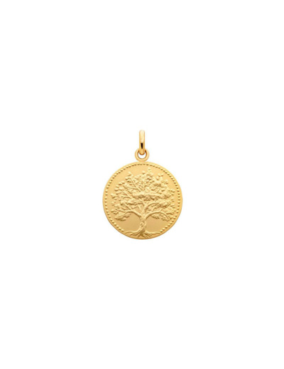 Médaille Arthus Bertrand arbre de vie 23mm en or jaune