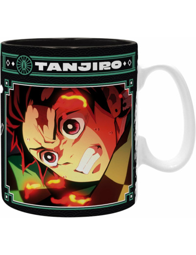[MUG]  - DEMON SLAYER Mug Tanjiro noir & vert S2 460ML