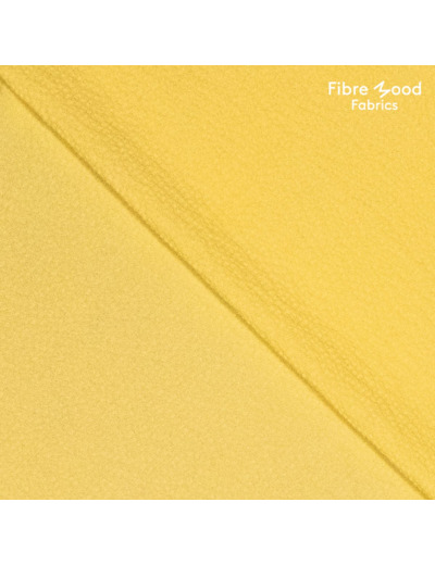Fibre Mood - Tissu Seersucker "Dazzle" Uni Jaune Citron