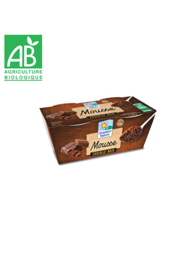 Mousse au chocolat noir 2x60g