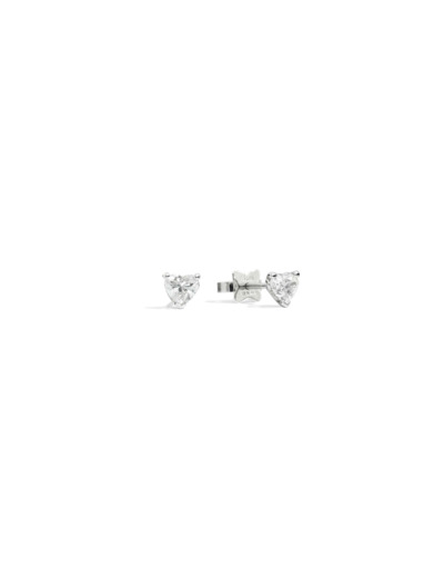 Boucles d'oreilles Recarlo Anniversary Love en or blanc et Diamant 0.26ct