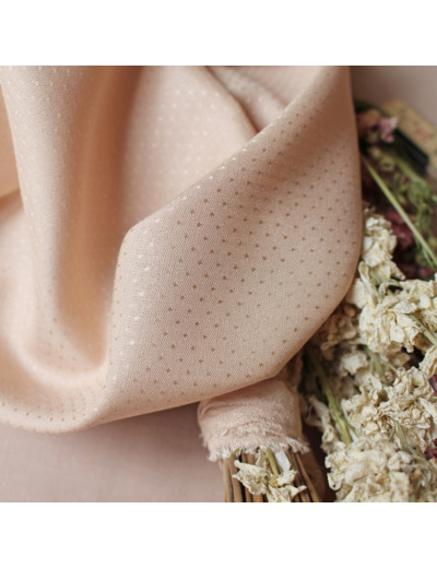 Atelier Brunette - Tissu Viscose Plumetis "Dobby Blush"