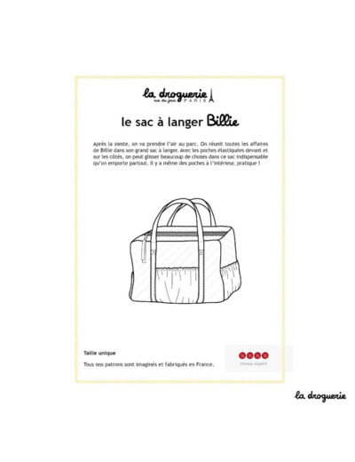 La Droguerie – Patron Sac à Langer "Billie"