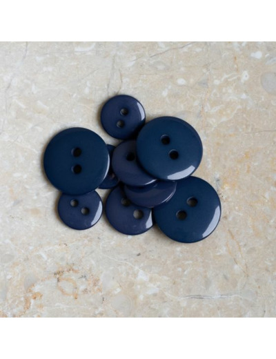 Atelier Brunette - Bouton Classic Shine Cobalt - 15 mm